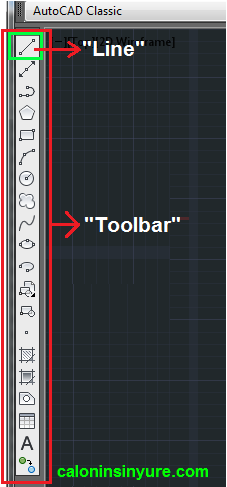 Gambar Tampilan Toolbar AutoCAD