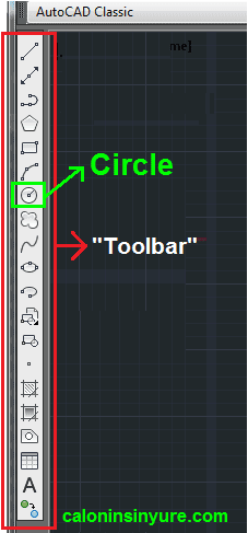 Gambar Tampilan Toolbar AutoCAD