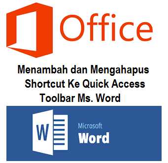 Menambah dan Mengahapus Shortcut Ke Quick Access Toolbar Ms. Word