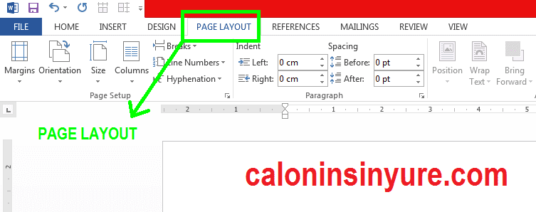 Gambar Page Layout - Microsoft Word