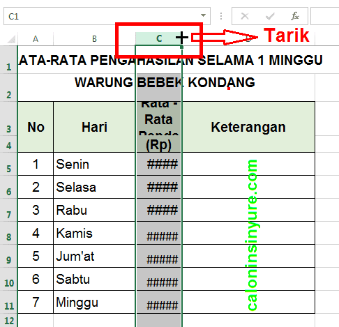 Gambar Tampilan Workhseet