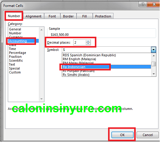 Gambar Cara Membuka Jendela Format Cell