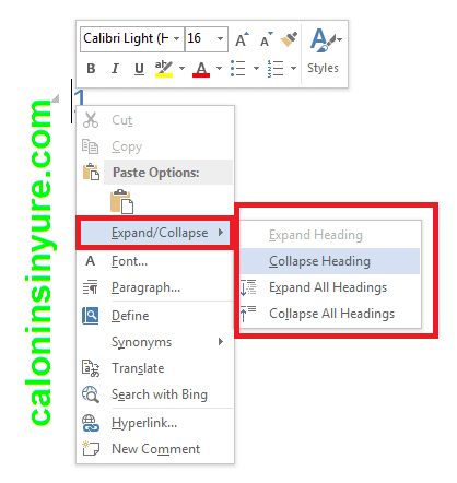 Gambar Tampilan Jendela Collapse Microsoft Word 2013