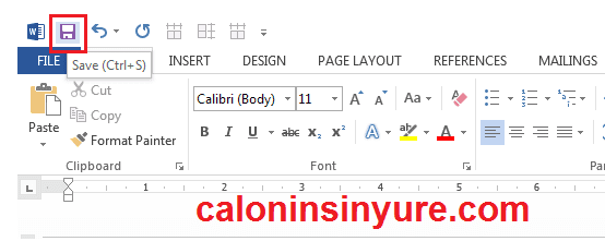 Gambar Tampilan Quick Access Toolbar