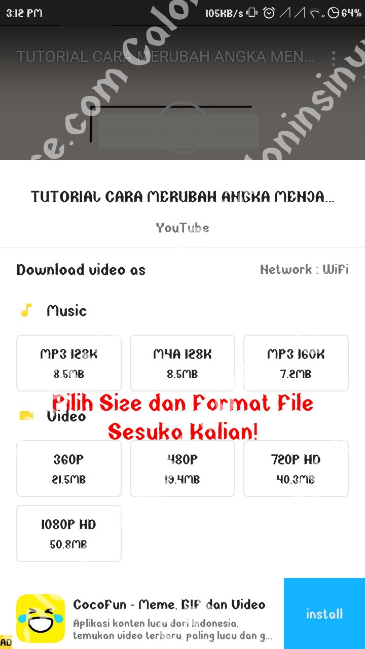 Mendownload Video Dari Youtube