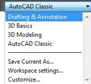 Gambar Workspace Toolbar Pada Autocad