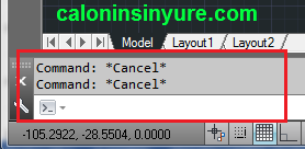 Gambar Tampilan Command AutoCAD