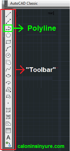 Gambar Tampilan Toolbar AutoCAD