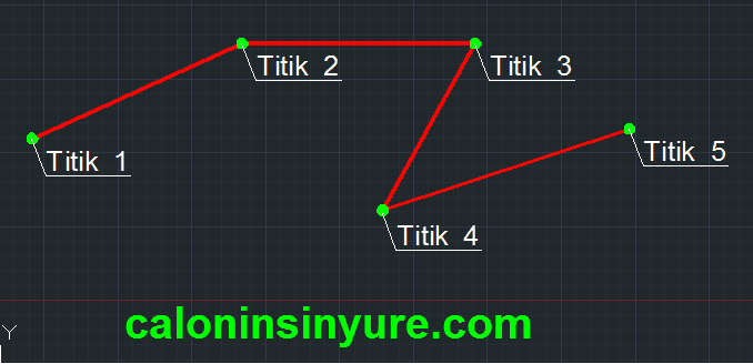 Gambar Tampilan Polyline AutoCAD