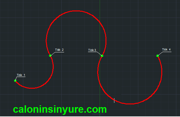 Gambar Tampilan Polyline AutoCAD