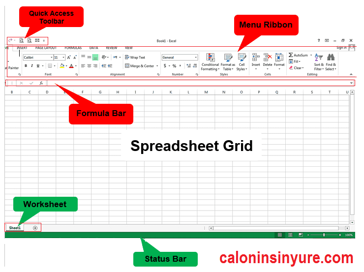 Gambar Tampilan Microsoft Excel