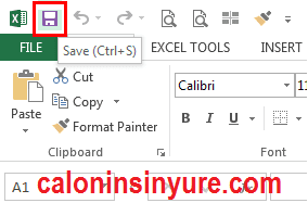 Gambar Tampilan Quick Access Toolbar